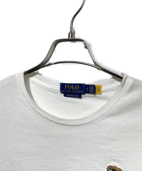 POLO RALPH LAUREN（ポロ・ラルフローレン）POLO RALPH LAUREN (ポロ・ラルフローレン) ポロベアワッペンTシャツ ホワイト サイズ:Sの古着・服飾アイテム