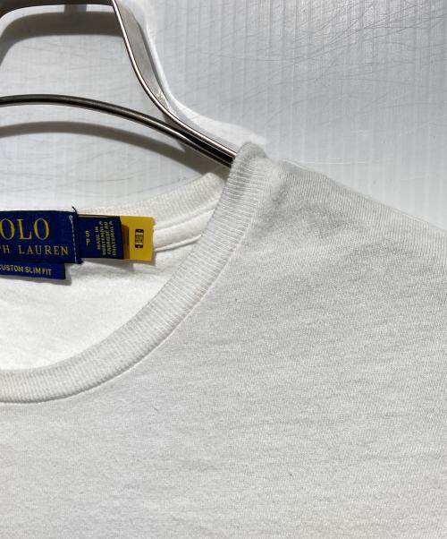 POLO RALPH LAUREN（ポロ・ラルフローレン）POLO RALPH LAUREN (ポロ・ラルフローレン) ポロベアワッペンTシャツ ホワイト サイズ:Sの古着・服飾アイテム