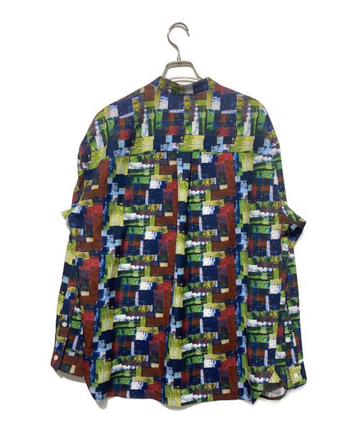 HERALBONY（ヘラルボニー）HERALBONY (ヘラルボニー) バンドカラーシャツ「My world」 マルチカラー サイズ:Lの古着・服飾アイテム