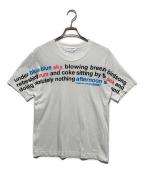 COMME des GARCONS SHIRTコムデギャルソンシャツ）の古着「プリントTシャツ」｜ホワイト
