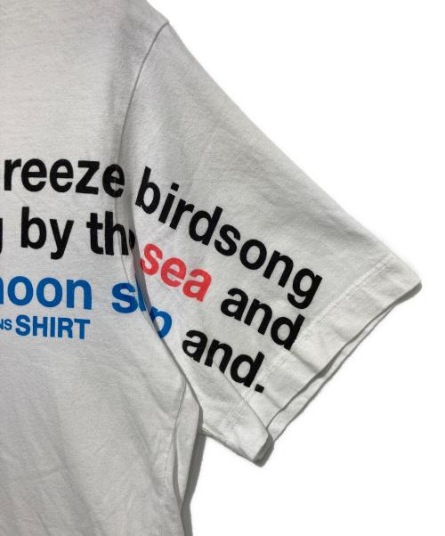 COMME des GARCONS SHIRT（コムデギャルソンシャツ）COMME des GARCONS SHIRT (コムデギャルソンシャツ) プリントTシャツ ホワイト サイズ:Ｍの古着・服飾アイテム