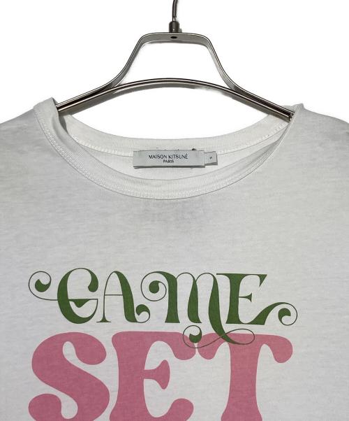 maison kitsune（メゾンキツネ）maison kitsune (メゾンキツネ) プリントTシャツ ホワイト サイズ:Sの古着・服飾アイテム