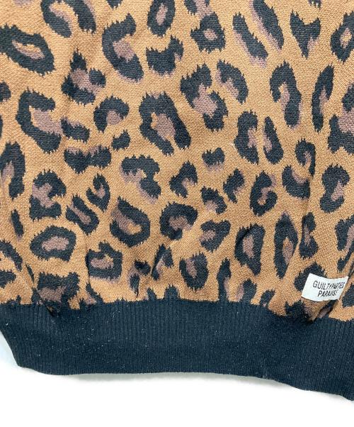 WACKO MARIA（ワコマリア）WACKO MARIA (ワコマリア) レオパードニット ブラウン サイズ:Mの古着・服飾アイテム