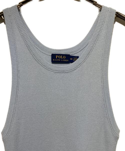 POLO RALPH LAUREN（ポロ・ラルフローレン）POLO RALPH LAUREN (ポロ・ラルフローレン) ノースリーブワンピース ブルー サイズ:00の古着・服飾アイテム