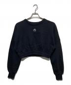 MARINE SERREマリーンセル）の古着「Moon Logo Fleece Cropped Sweatshirt」｜ブラック