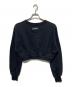MARINE SERRE (マリーンセル) Moon Logo Fleece Cropped Sweatshirt ブラック サイズ:M：12000円