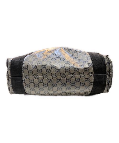 GUCCI（グッチ）GUCCI (グッチ) トートバッグ シルバー×ブラックの古着・服飾アイテム