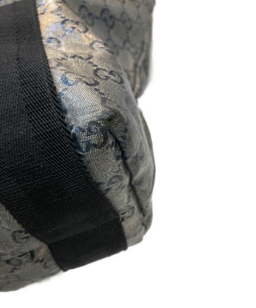GUCCI（グッチ）GUCCI (グッチ) トートバッグ シルバー×ブラックの古着・服飾アイテム