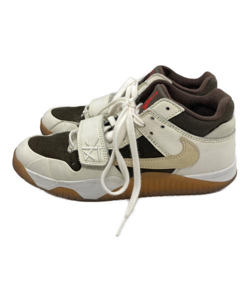 NIKE（ナイキ）NIKE (ナイキ) Travis Scott (トラヴィススコット) Jordan Jumpman Jack TR ホワイト×オリーブ サイズ:26cmの古着・服飾アイテム