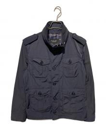 BURBERRY BLACK LABEL（バーバリーブラックレーベル）の古着「ナイロンミリタリージャケット」｜ネイビー