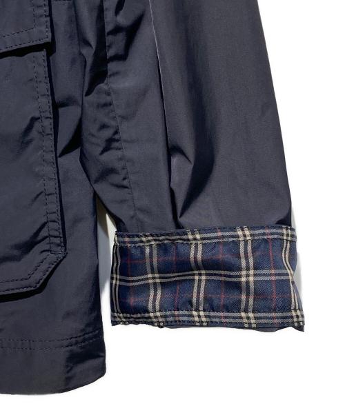 BURBERRY BLACK LABEL（バーバリーブラックレーベル）BURBERRY BLACK LABEL (バーバリーブラックレーベル) ナイロンミリタリージャケット ネイビー サイズ:Lの古着・服飾アイテム