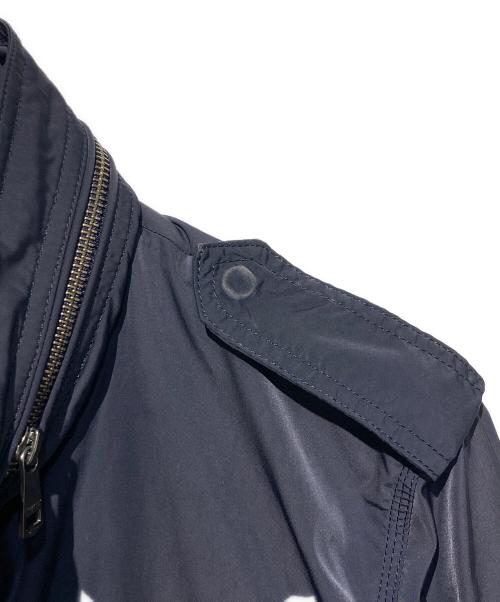 BURBERRY BLACK LABEL（バーバリーブラックレーベル）BURBERRY BLACK LABEL (バーバリーブラックレーベル) ナイロンミリタリージャケット ネイビー サイズ:Lの古着・服飾アイテム