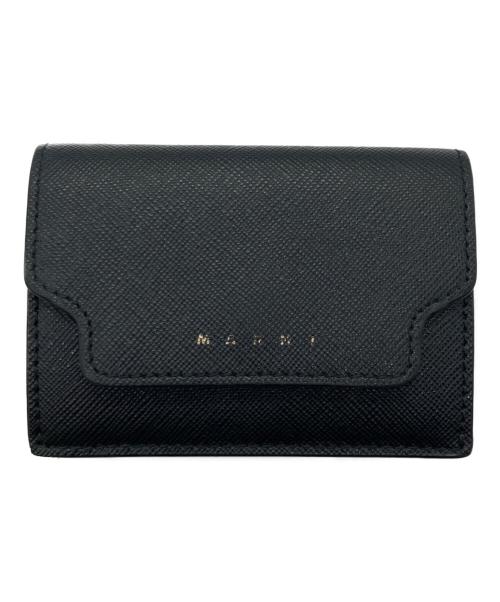 MARNI（マルニ）MARNI (マルニ) Tri Fold Wallet ブラックの古着・服飾アイテム