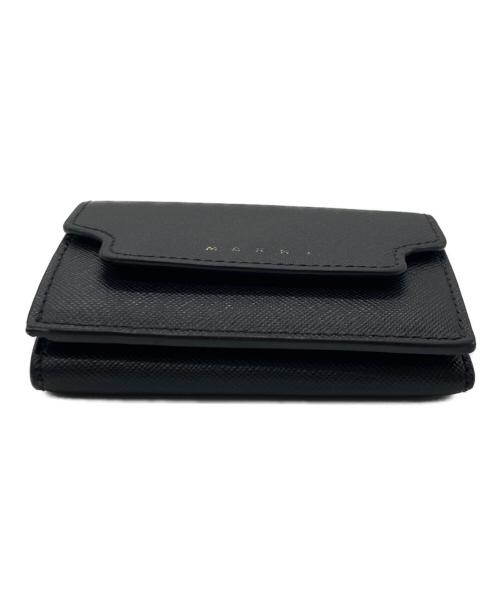 MARNI（マルニ）MARNI (マルニ) Tri Fold Wallet ブラックの古着・服飾アイテム