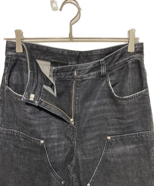 GIVENCHY（ジバンシィ）GIVENCHY (ジバンシィ) ダブルニーデニムパンツ ブラック サイズ:27の古着・服飾アイテム