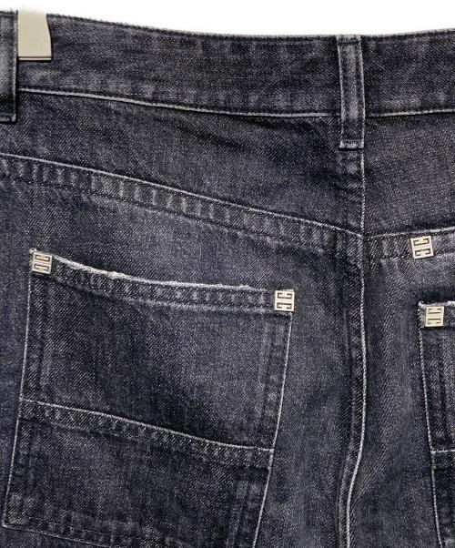 GIVENCHY（ジバンシィ）GIVENCHY (ジバンシィ) ダブルニーデニムパンツ ブラック サイズ:27の古着・服飾アイテム