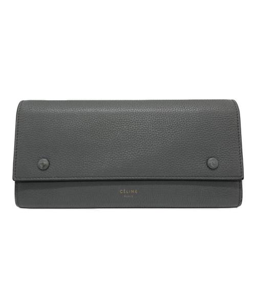 CELINE（セリーヌ）CELINE (セリーヌ) ラージフラップ マルチファンクション グレーの古着・服飾アイテム