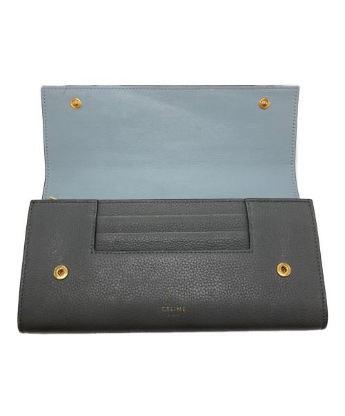 CELINE（セリーヌ）CELINE (セリーヌ) ラージフラップ マルチファンクション グレーの古着・服飾アイテム
