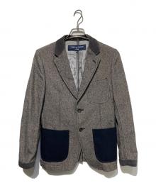 COMME des GARCONS HOMME（コムデギャルソン オム）の古着「切替テーラードジャケット」｜グレー