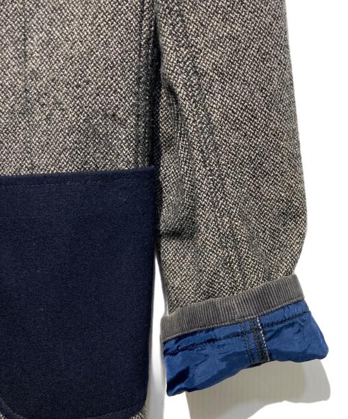 COMME des GARCONS HOMME（コムデギャルソン オム）COMME des GARCONS HOMME (コムデギャルソン オム) 切替テーラードジャケット グレー サイズ:XSの古着・服飾アイテム