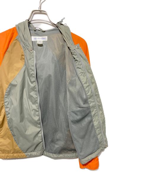 COMME des GARCONS SHIRT（コムデギャルソンシャツ）COMME des GARCONS SHIRT (コムデギャルソンシャツ) ナイロンパネルジャケット グレー×オレンジ サイズ:Sの古着・服飾アイテム