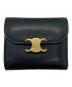 CELINE（セリーヌ）の古着「トリオンフ スモールフラップウォレット」｜ブラック
