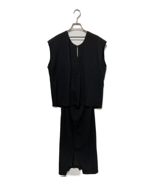 CLANE（クラネ）CLANE (クラネ) レイヤードバックオープンワンピース ブラック サイズ:1の古着・服飾アイテム