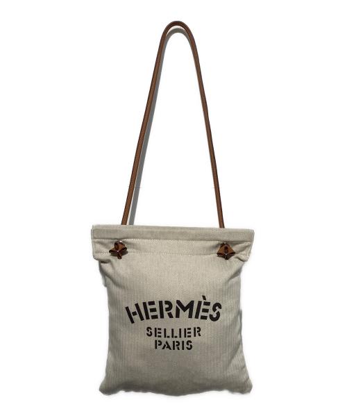 HERMES（エルメス）HERMES (エルメス) アリーヌMM ショルダーバッグ アイボリーの古着・服飾アイテム