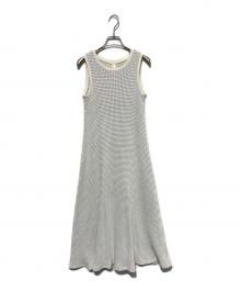 Seagreen（シーグリーン）の古着「ビッグワッフルワンピース」｜グレー