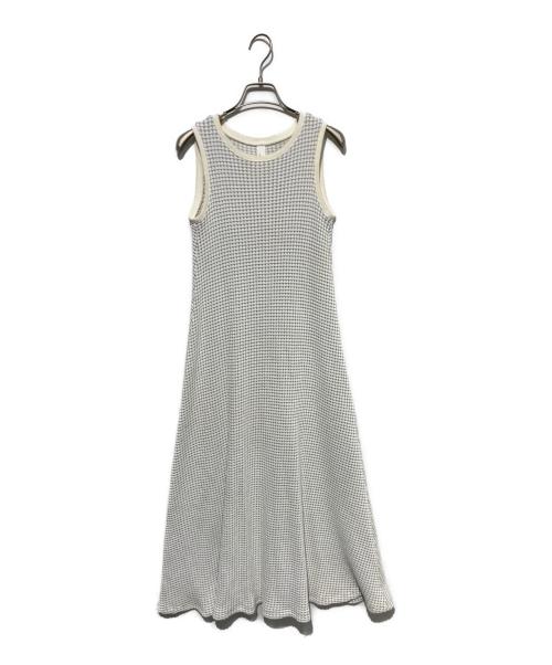 Seagreen（シーグリーン）Seagreen (シーグリーン) ビッグワッフルワンピース グレー サイズ:1の古着・服飾アイテム