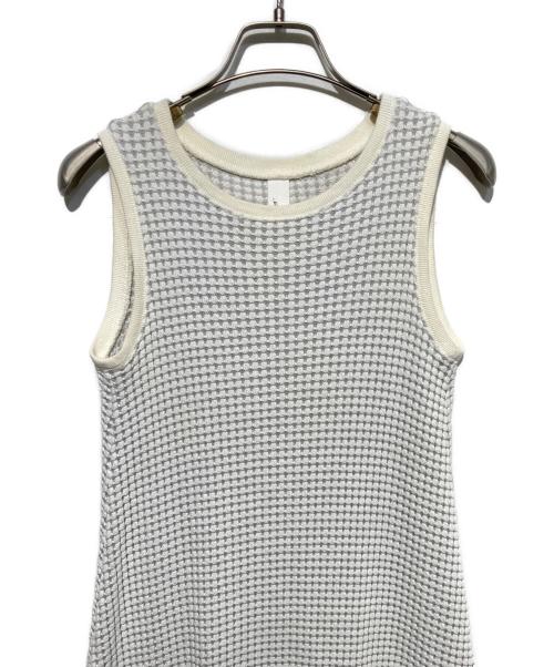 Seagreen（シーグリーン）Seagreen (シーグリーン) ビッグワッフルワンピース グレー サイズ:1の古着・服飾アイテム