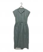 RIM.ARKリムアーク）の古着「Waist narrow long dress」｜グリーン