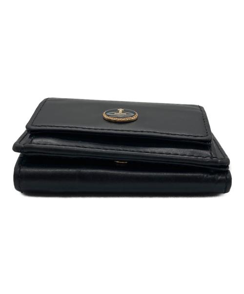 Vivienne Westwood（ヴィヴィアンウエストウッド）Vivienne Westwood (ヴィヴィアンウエストウッド) VINTAGE ORB 三つ折り財布 ブラックの古着・服飾アイテム
