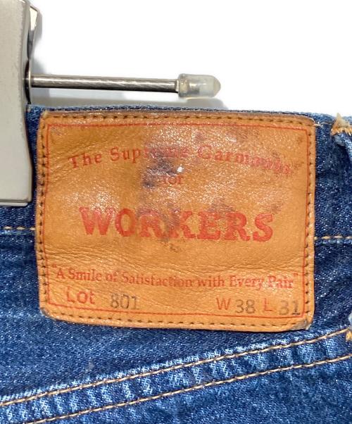 WORKERS（ワーカーズ）WORKERS (ワーカーズ) Lot 801 Straight Jeans インディゴ サイズ:W38の古着・服飾アイテム