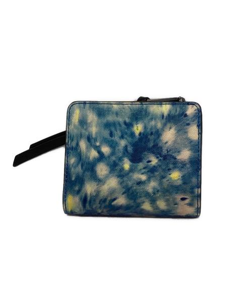 MARC JACOBS（マークジェイコブス）MARC JACOBS (マークジェイコブス) ザ スナップショット 2つ折り財布 ブルーの古着・服飾アイテム