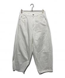 journal standard luxe（ジャーナルスタンダード ラックス）の古着「11OZデニム スウィッチパンツ」｜ホワイト