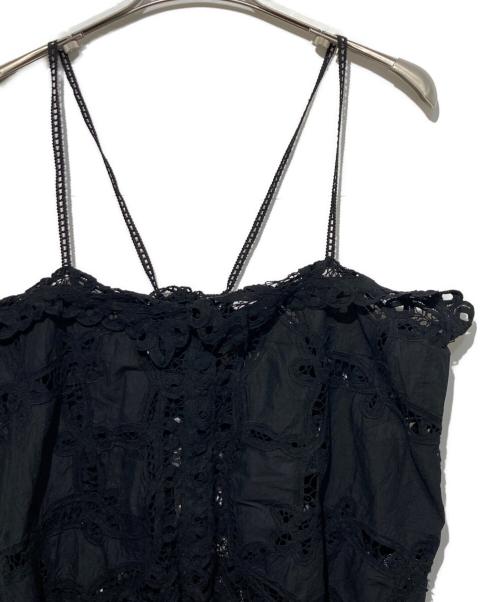 journal standard luxe（ジャーナルスタンダード ラックス）JOURNAL STANDARD LUXE (ジャーナルスタンダード ラックス) バテンレース キャミブラウス ブラック サイズ:Freeの古着・服飾アイテム