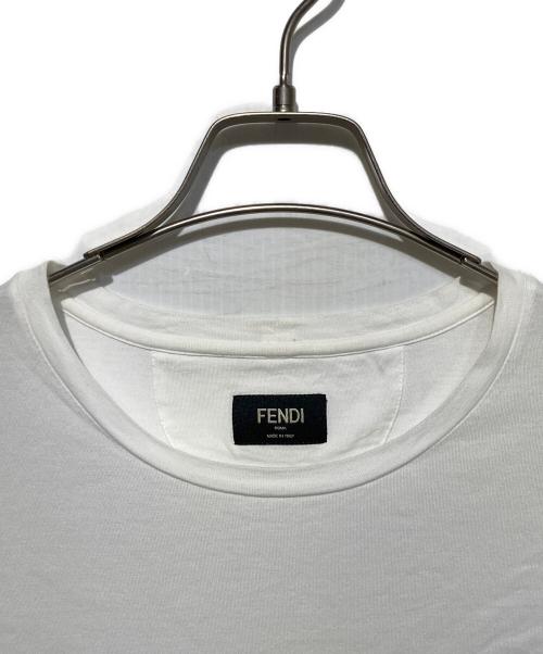 FENDI（フェンディ）FENDI (フェンディ) ポケットTシャツ ホワイト サイズ:50の古着・服飾アイテム