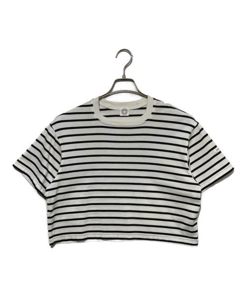ORCIVAL（オーシバル）ORCIVAL (オーシバル) スクエアネックボーダーTシャツ ホワイト×ブラック サイズ:1の古着・服飾アイテム