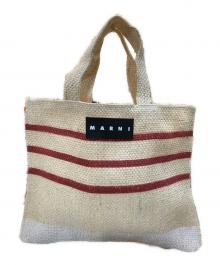 MARNI（マルニ）の古着「カナパトートバッグ」｜レッド×ベージュ