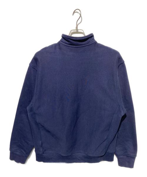 Carhartt WIP（カーハート ワーク イン プログレス）CARHARTT WIP (カーハート ワーク イン プログレス) HALF ZIP AMERICAN SCRIPT SWEAT ネイビー サイズ:Mの古着・服飾アイテム