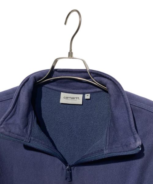 Carhartt WIP（カーハート ワーク イン プログレス）CARHARTT WIP (カーハート ワーク イン プログレス) HALF ZIP AMERICAN SCRIPT SWEAT ネイビー サイズ:Mの古着・服飾アイテム
