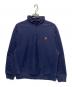 CARHARTT WIP（カーハート ワーク イン プログレス）の古着「HALF ZIP AMERICAN SCRIPT SWEAT」｜ネイビー