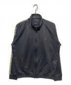 FRED PERRYフレッドペリー）の古着「Contrast Tape Track Jacket」｜グレー