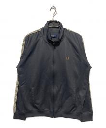 FRED PERRY（フレッドペリー）の古着「Contrast Tape Track Jacket」｜グレー