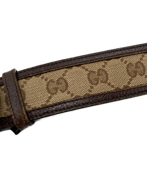 GUCCI（グッチ）GUCCI (グッチ) インターロッキングGベルト ブラウンの古着・服飾アイテム