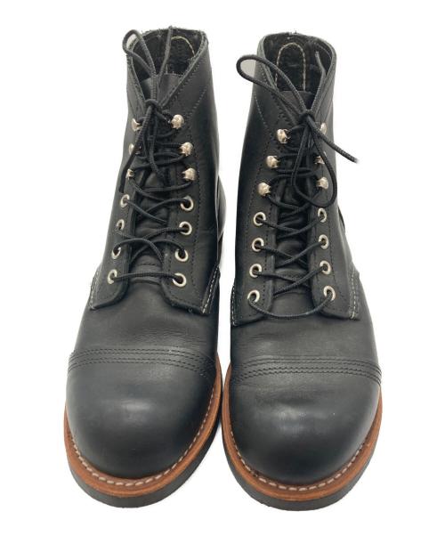 RED WING（レッドウィング）RED WING (レッドウィング) アイアンレジャーブーツ ブラック サイズ:26の古着・服飾アイテム