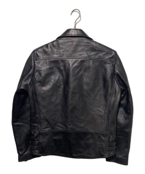 MAISON SPECIAL（メゾンスペシャル）MAISON SPECIAL (メゾンスペシャル) シープレザー ダブルライダース ジャケット ブラックの古着・服飾アイテム