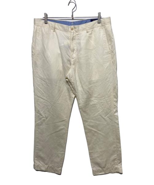 POLO RALPH LAUREN（ポロ・ラルフローレン）POLO RALPH LAUREN (ポロ・ラルフローレン) リネン混パンツ ベージュ サイズ:36の古着・服飾アイテム