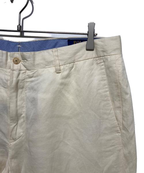 POLO RALPH LAUREN（ポロ・ラルフローレン）POLO RALPH LAUREN (ポロ・ラルフローレン) リネン混パンツ ベージュ サイズ:36の古着・服飾アイテム